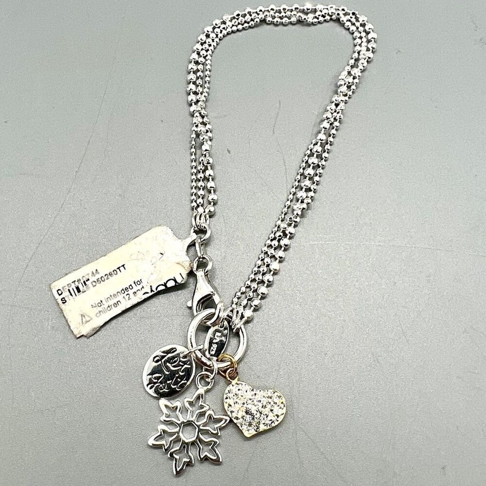 Disney Sterling Silver Charm Bracelet